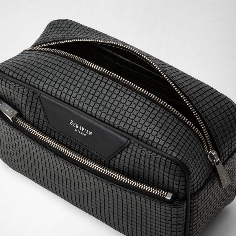 Washbag in stepan - asphalt gray/black