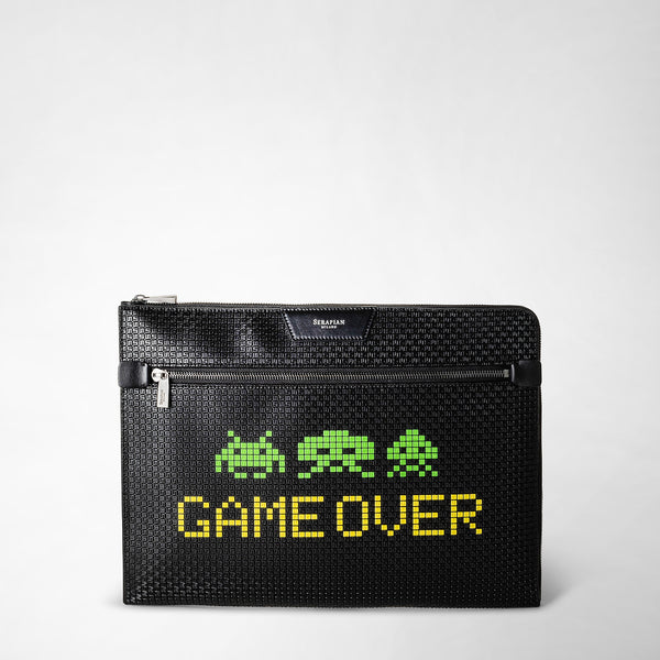 Document folio in stepan - space invaders black