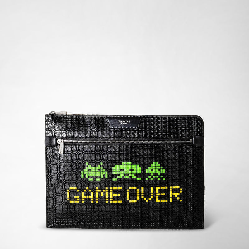 Document folio in stepan - space invaders black