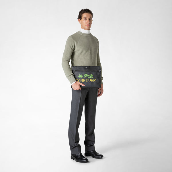 Document folio in stepan - space invaders black