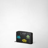 Travel companion with double zip in stepan - space invaders black
