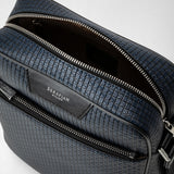 Stepan製north southメッセンジャーバッグ - ocean blue/black