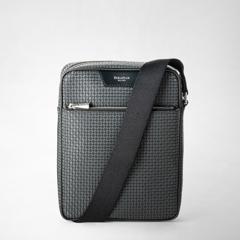 North south messenger in stepan asphalt gray black