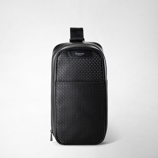 Sling backpack in stepan - black/eclipse black