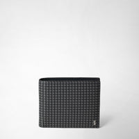 4-CARD BILLFOLD WALLET WITH COIN POUCH IN STEPAN Asphalt Gray/Black