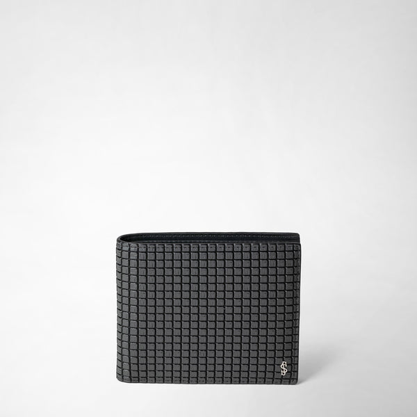 Brieftasche aus stepan mit vier karteneinsteckfächern und münzfach - asphalt gray/black