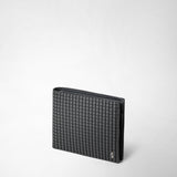 4-card billfold wallet with coin pouch in stepan - asphalt gray/black