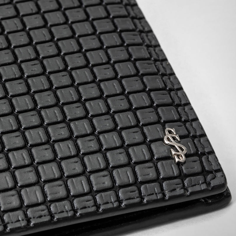 Brieftasche aus stepan mit vier karteneinsteckfächern und münzfach - asphalt gray/black