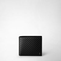 4-CARD BILLFOLD WALLET WITH COIN POUCH IN STEPAN Black/Black