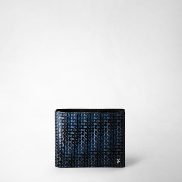 Brieftasche aus stepan mit acht karteneinsteckfächern - ocean blue/black