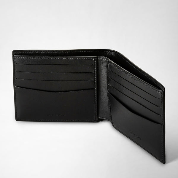 8-card billfold wallet in stepan - ocean blue/black