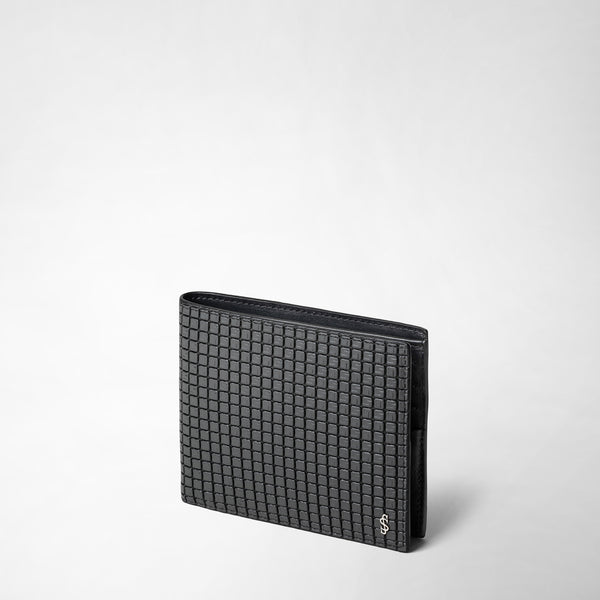 Brieftasche aus stepan mit acht karteneinsteckfächern - asphalt gray/black