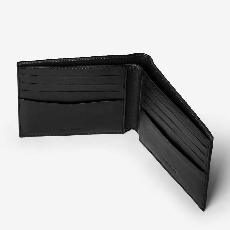Brieftasche aus stepan mit acht karteneinsteckfächern - black/eclipse black