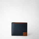 8-card billfold wallet in stepan - ocean blue/cuoio