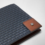 8-card billfold wallet in stepan - ocean blue/cuoio