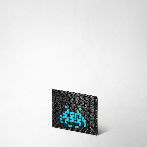Halter für 4 karten aus stepan - space invaders black