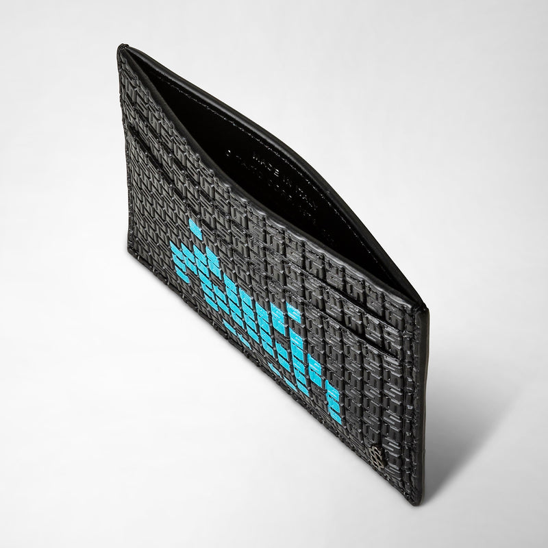 4-card holder in stepan - space invaders black