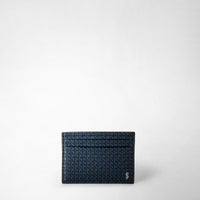 4-CARD HOLDER IN STEPAN 72 Ocean Blue/Black