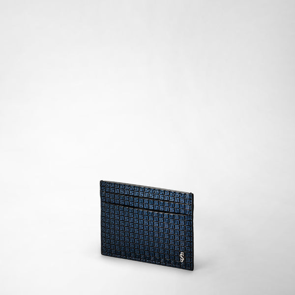 4-card holder in stepan - ocean blue/black