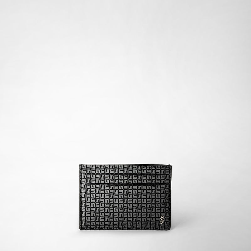 Porte-cartes 4 fentes en stepan - asphalt gray/black