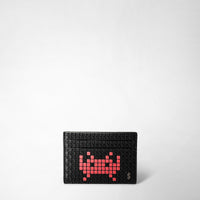 4-CARD HOLDER IN STEPAN Space Invaders Black