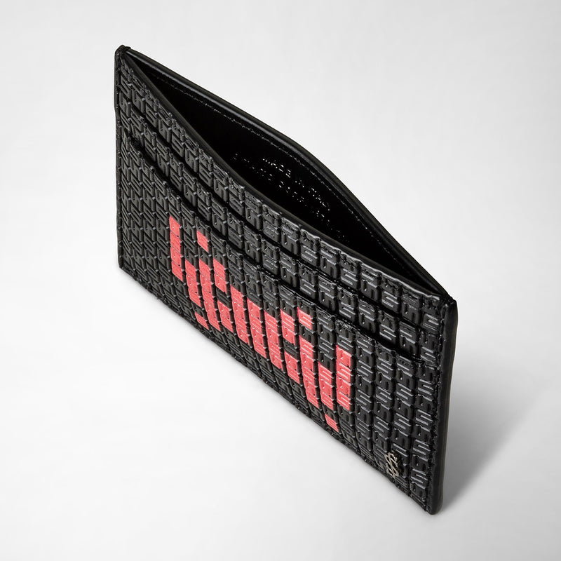 4-card holder in stepan - space invaders black