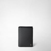 BUSINESS CARD CASE IN STEPAN Asphalt Gray/Black