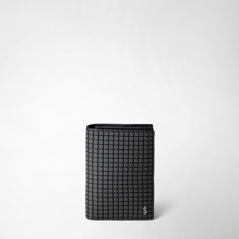 Business card case in stepan - asphalt gray/black