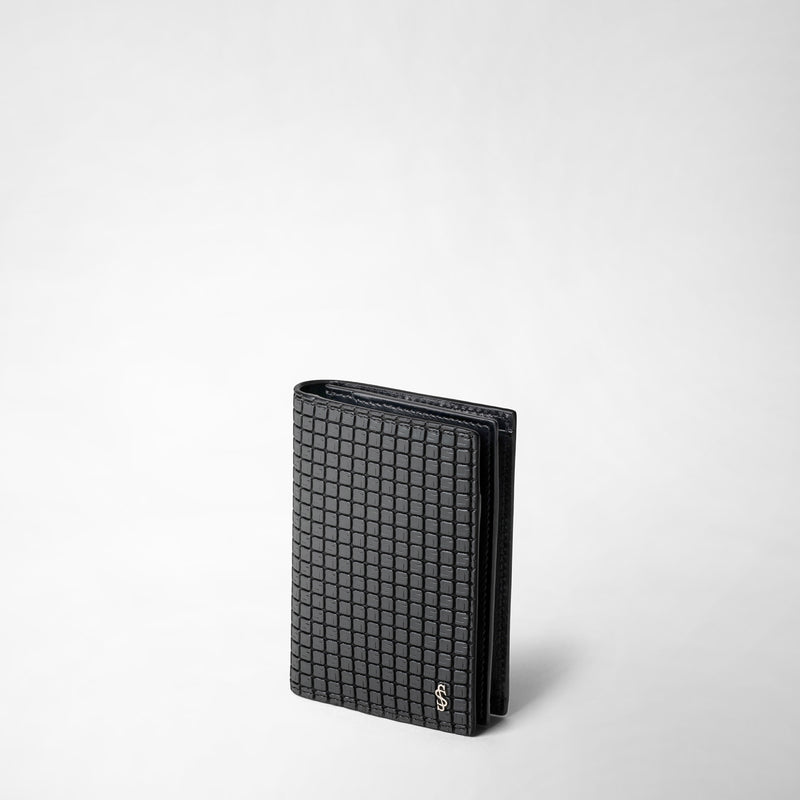 Business card case in stepan - asphalt gray/black