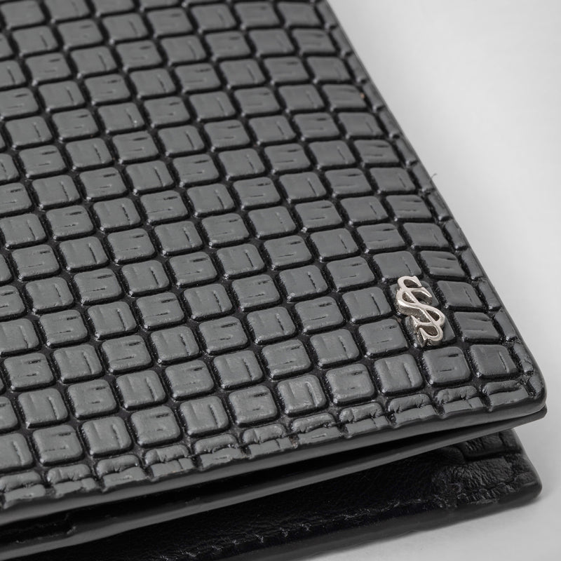 Business card case in stepan - asphalt gray/black