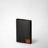 Passport holder in stepan 72 - black/cuoio