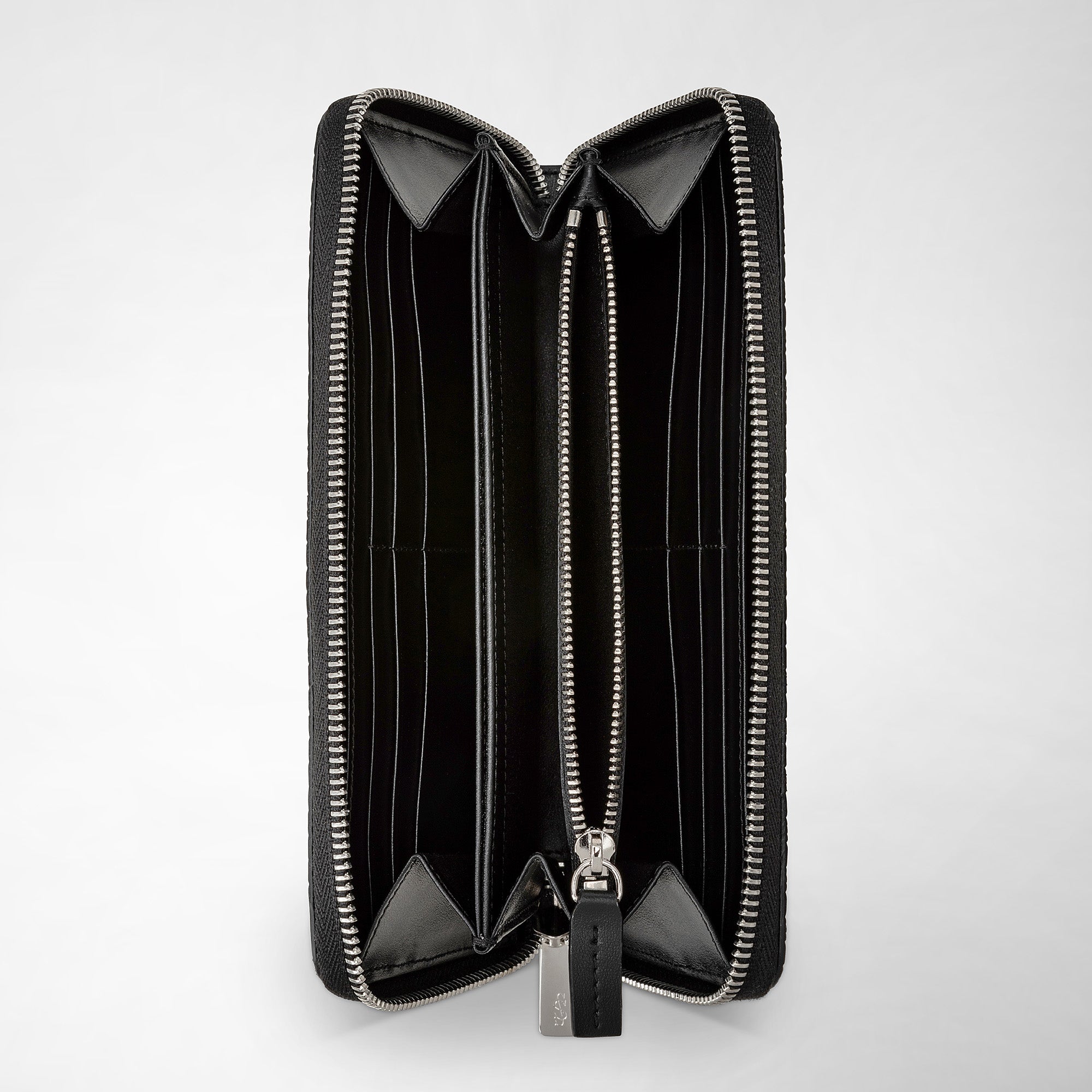 セラピアン STEPAN製 ラウンドファスナー ウォレット 長財布 Zip-around wallet in evoluzione leather navy blue