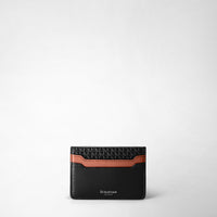 5-CARD HOLDER IN STEPAN 72 Black/Black/Cuoio