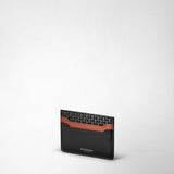 5-card holder in stepan 72 - black/black/cuoio